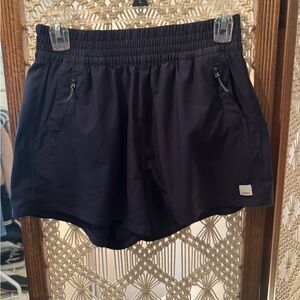 Vuori Black Athletic Shorts with Zipper Pockets